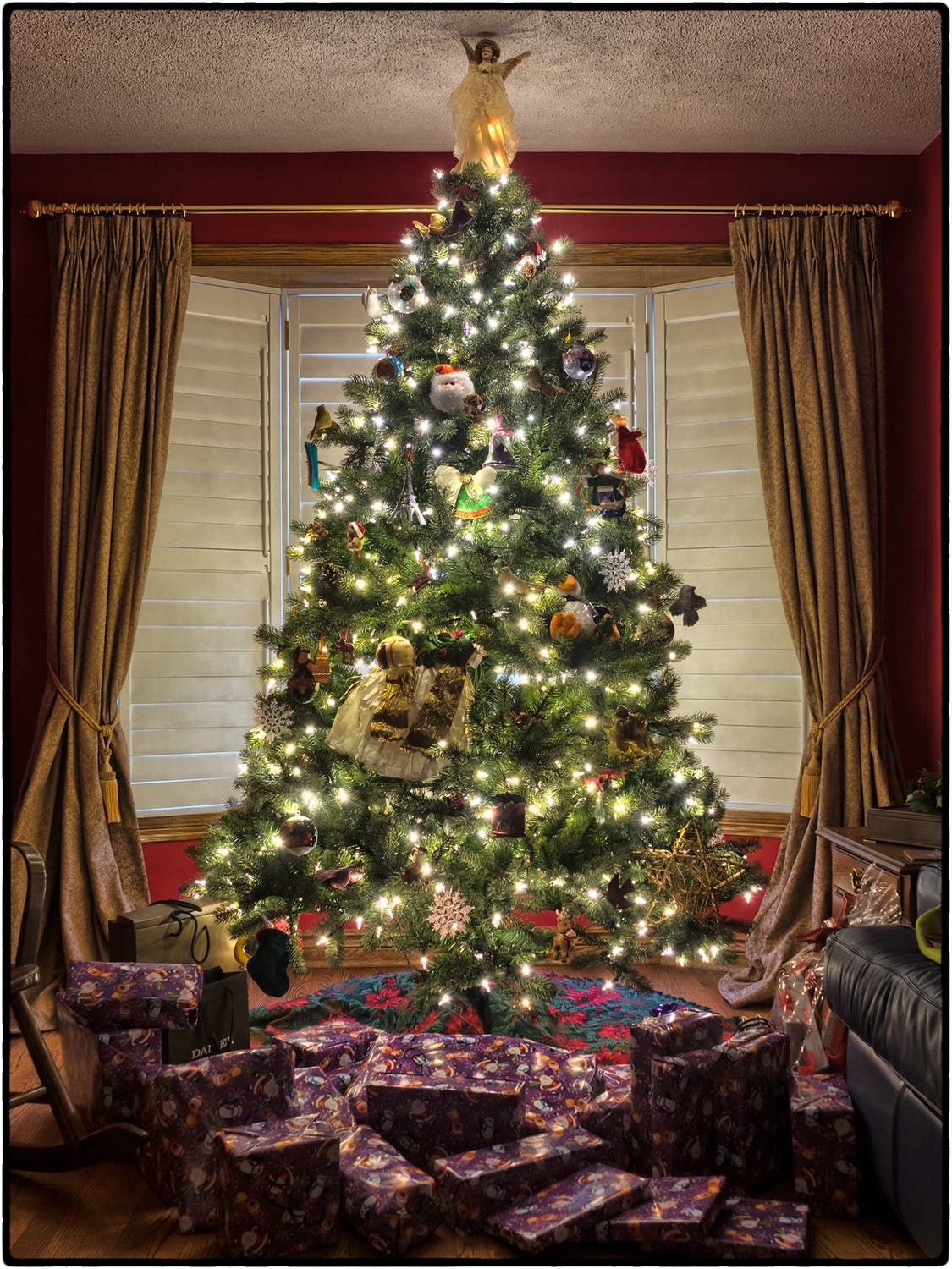 juletræ og gaver